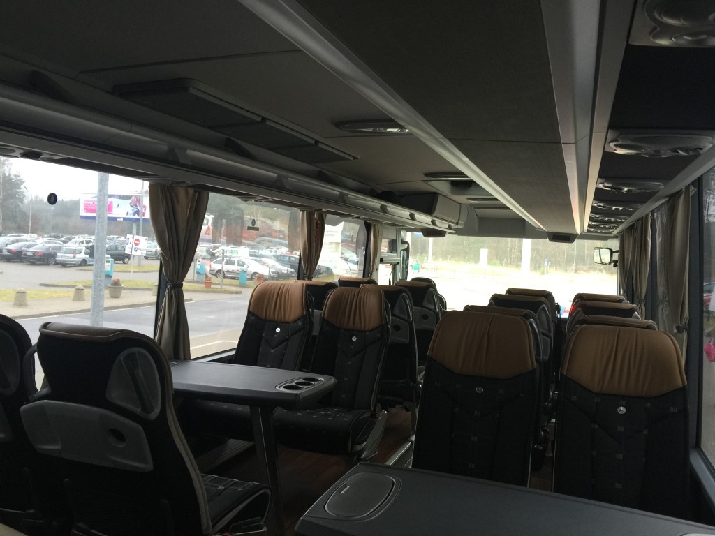 Wnętrze autokaru Interglobus