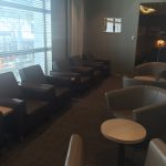 LOT Elite Club Lounge Warszawa - sala z widokiem na check-in