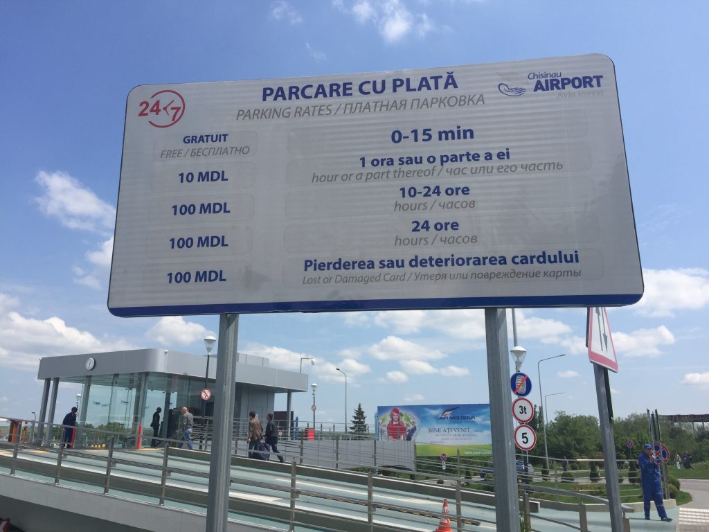 Lotnisko w Kiszyniowie - cennik parkingu