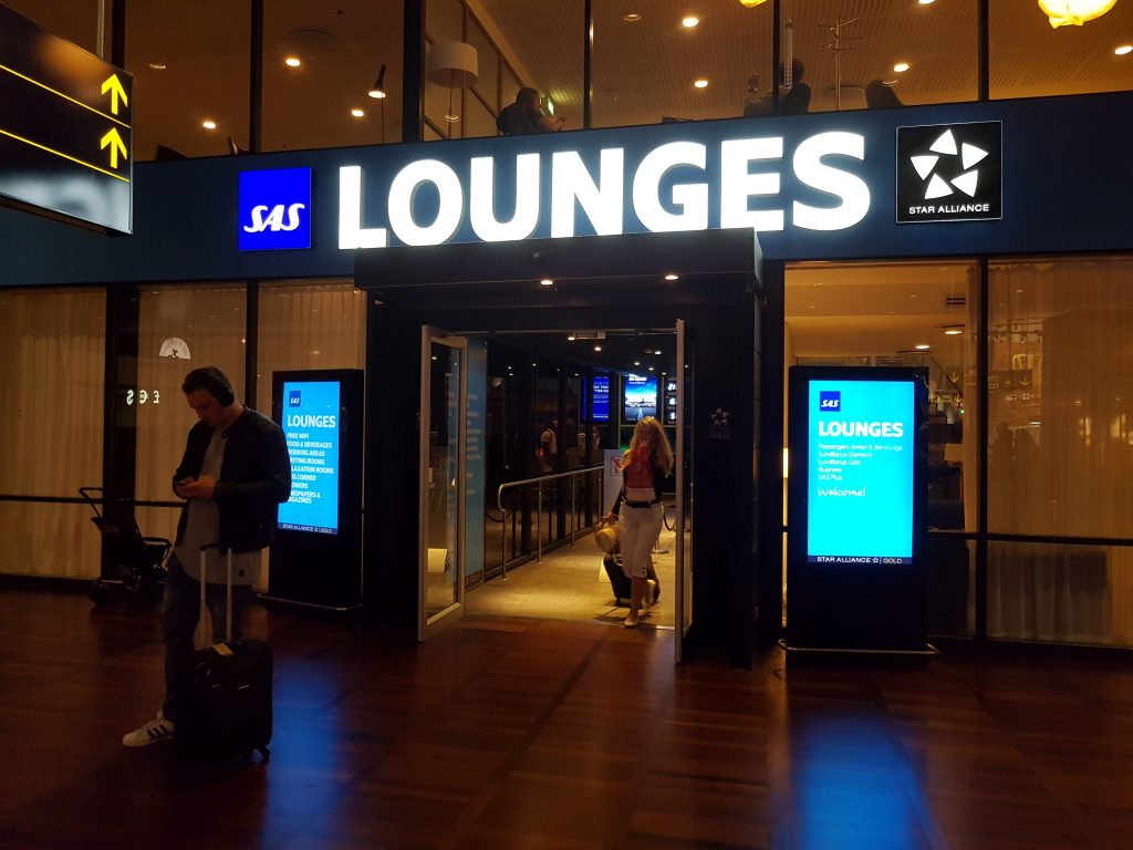 Kopenhaga - lounge SAS