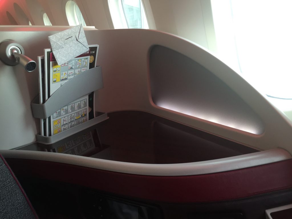 Klasa Biznes Qatar Airways B787 Dreamliner – fotel