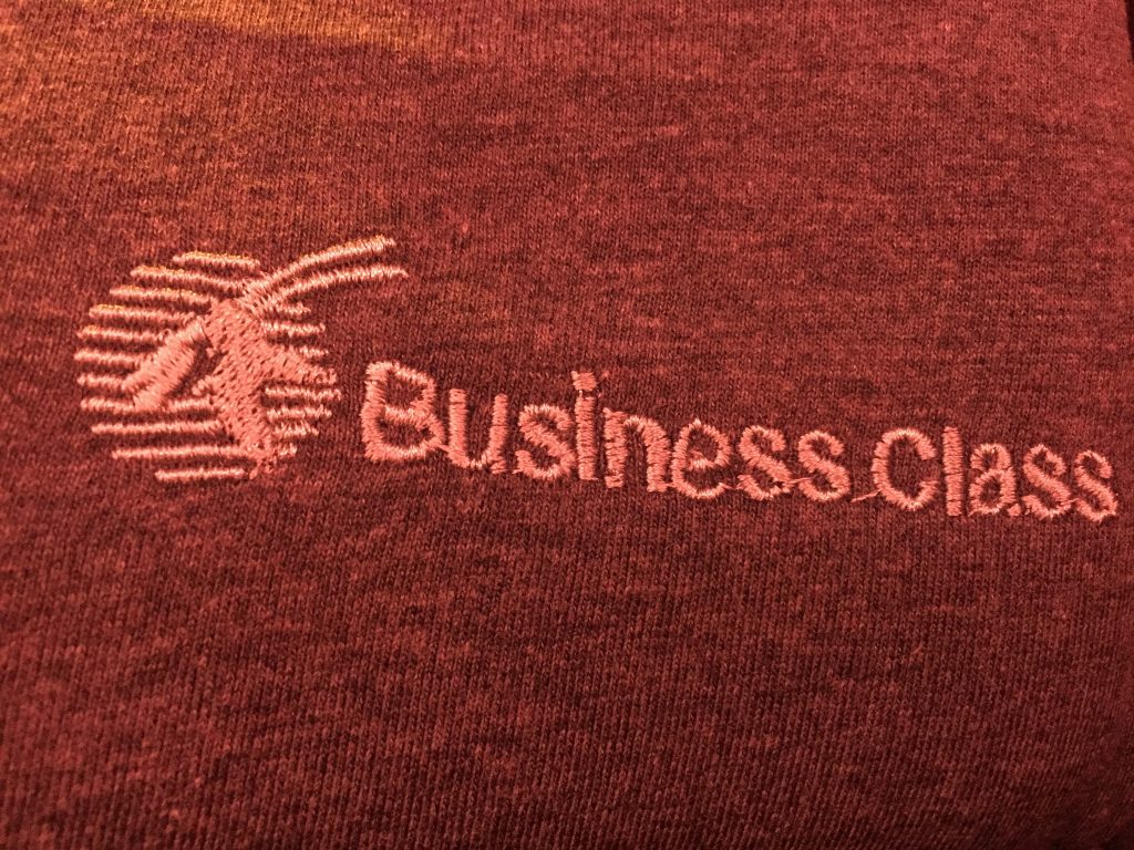 Qatar Airways A380 - haft na piżamie