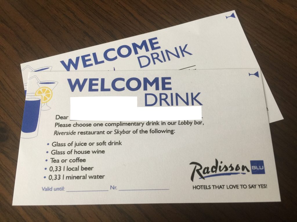 Radisson Blu Lietuva Hotel, Wilno – vouchery na drinki